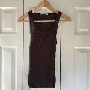 Mango Chunky Rib Knit Top